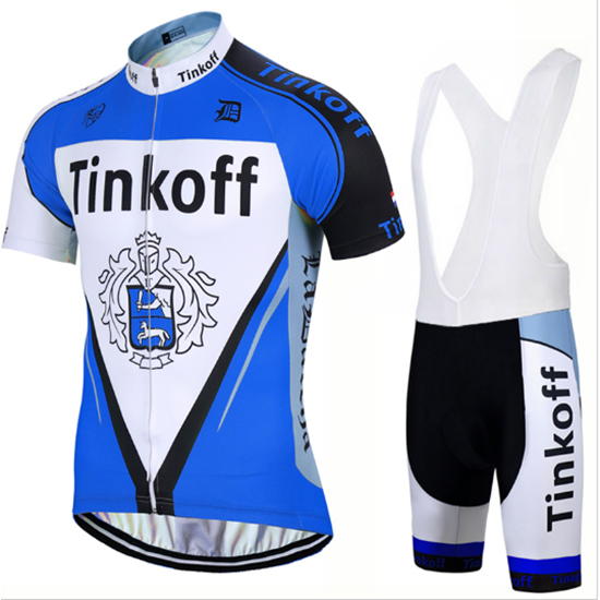 Maglia Tinkoff Manica Corta 2017 blu